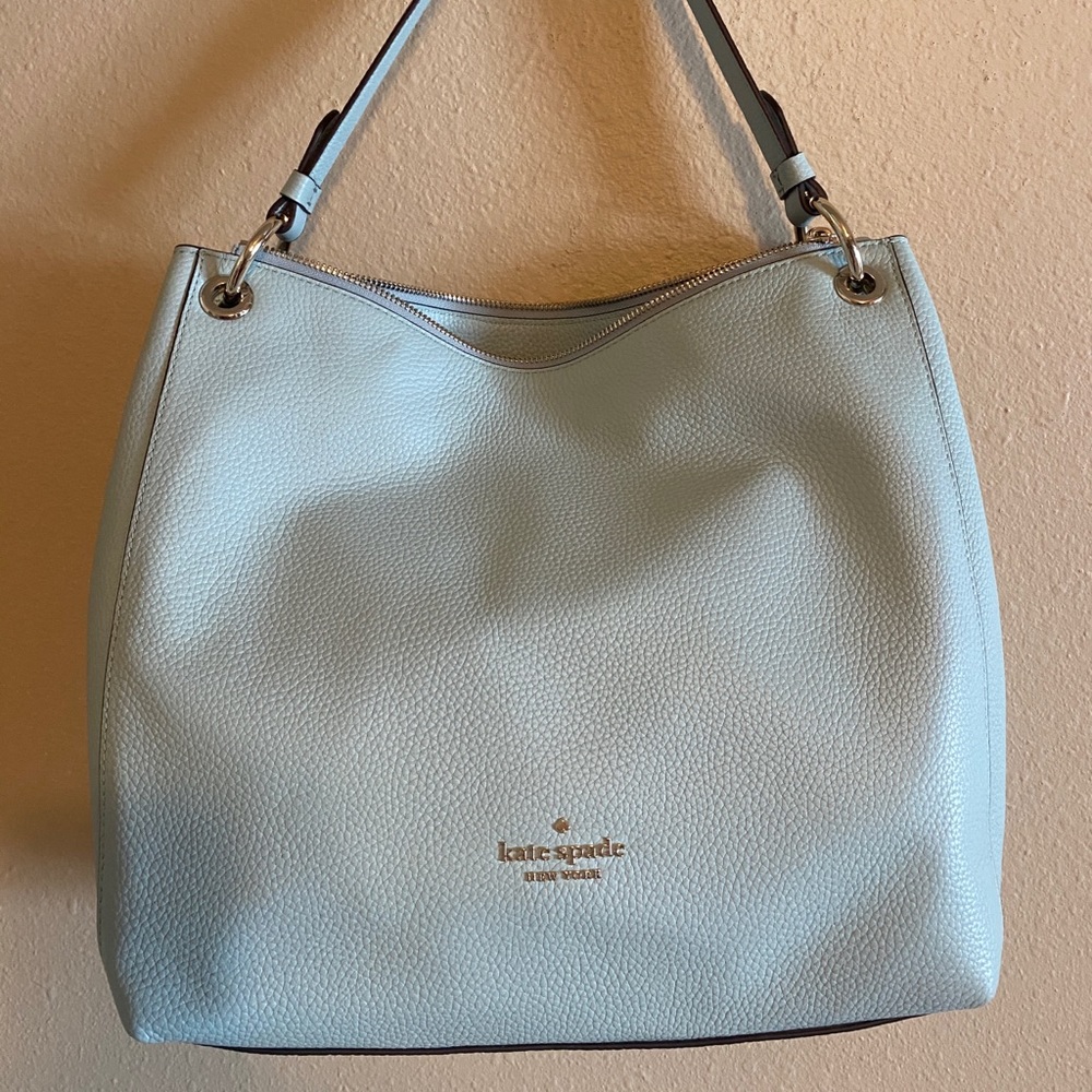 Kate Spade pebble leather purse.  NWOT.  Robin egg blue